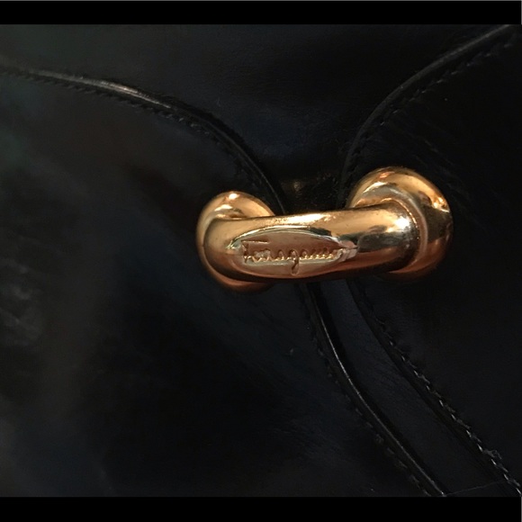 Salvatore Ferragamo Black Leather Riding Boots - Picture 4 of 8